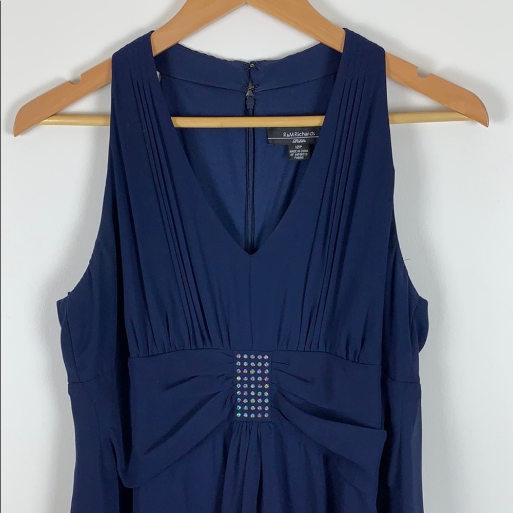 R&M Richards 2-piece Navy Blouse and Pants
